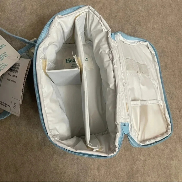 Health-Tex Vintage Baby Fridge Vinyl Insulated Bottle Bag Pastels Blue Animals - Picture 7 of 16